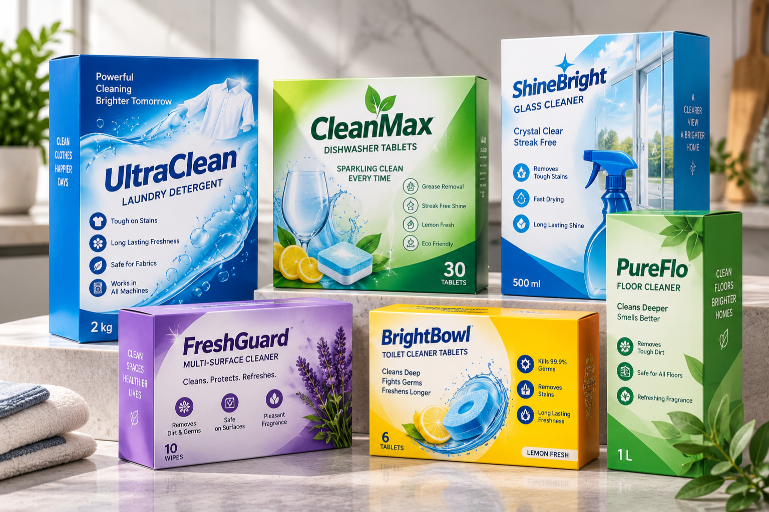 Cleaning Product Boxes