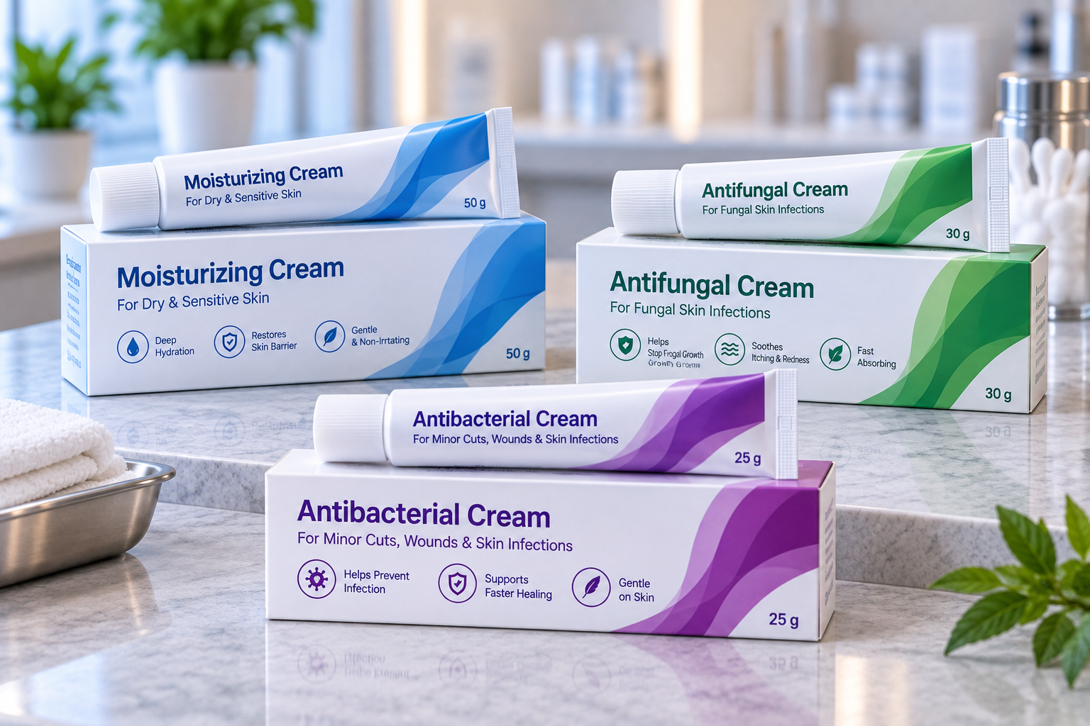 Cream Boxes